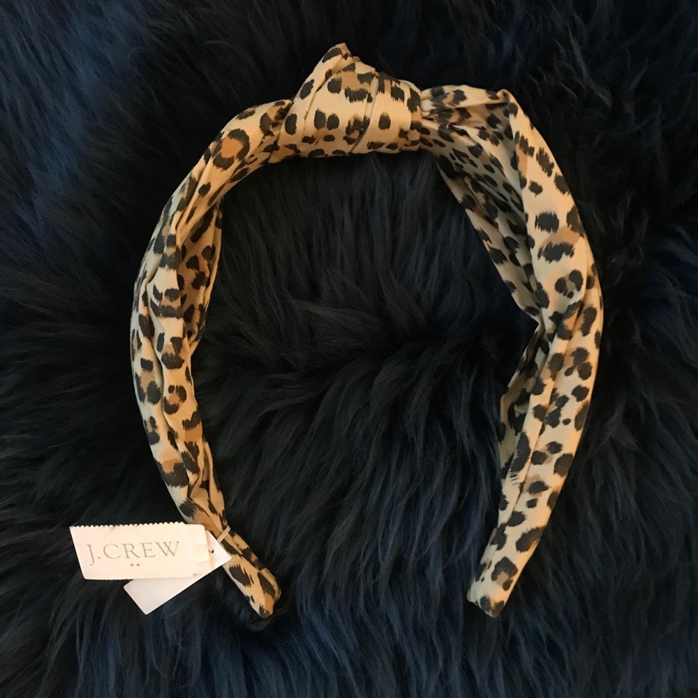 J Crew Leopard print headband NWT